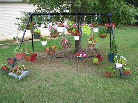 swingset using old skid steer|old wooden swing set.